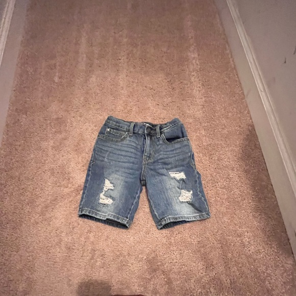 Boys Art Class Dark Blue Distressed Jean Shorts - Picture 6 of 6
